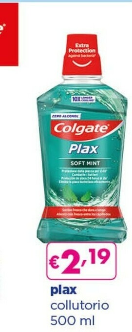Acqua & Sapone Colgate Plax offerta