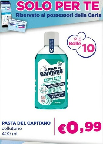 Acqua & Sapone Pasta Del Capitano Collutorio offerta