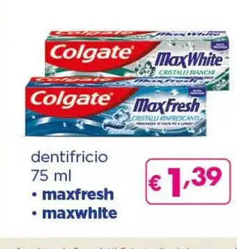 Acqua & Sapone Colgate Max White & Protect Dentifricio Antiplacca 75 Ml offerta