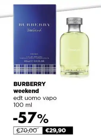 Acqua & Sapone Burberry Weekend (Tester) Uomo 100 Ml offerta