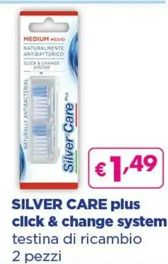 Acqua & Sapone Silver Care Plus Click & Change System Testina Di Ricambio offerta