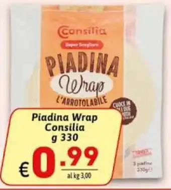 Ipercarni Consilia Piadina Wrap g 330 offerta