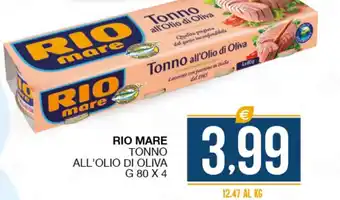 SeBón Supermercati Rio Mare Tonno all'olio di oliva g 80x4 offerta