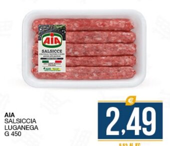 SeBón Supermercati Aia Salsiccia Luganega g 450 offerta