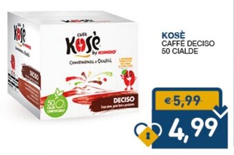 SeBón Supermercati Kosè Caffé Deciso 50 cialde offerta
