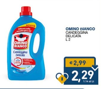 SeBón Supermercati Omino Bianco Candeggina Delicata L 2 offerta