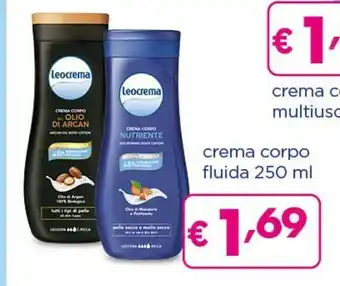 Acqua & Sapone Leocrema Crema Corpo Fluida offerta