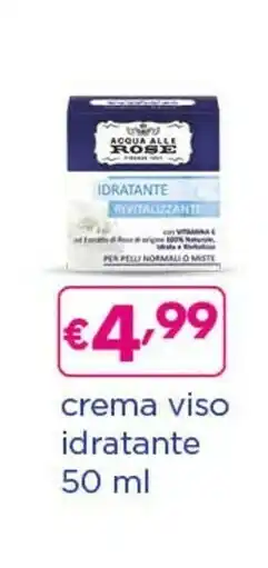 Acqua & Sapone Acqua Alle Rose Crema Viso Idratante offerta