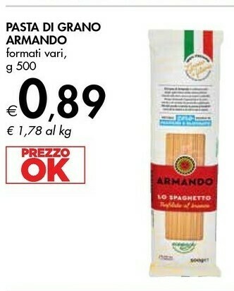 Bennet Armando Pasta Di Grano 500 G offerta