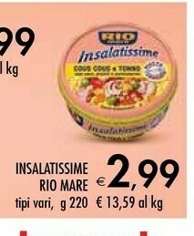 Bennet Rio Mare Insalatissime Messicana 220 G(ml) offerta