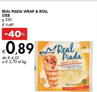 Ster Real Piada Wrap & Roll 330 G