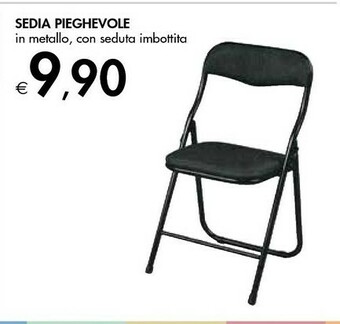 Bennet Sedia Pieghevole In Metallo Con Seduta Imbottita offerta