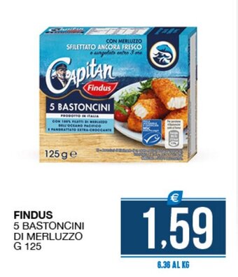 SeBón Supermercati Findus 5 Bastoncini di Merluzzo g 125 offerta