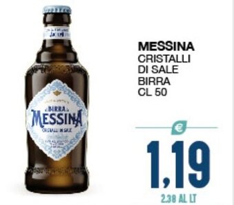 SeBón Supermercati Messina Cristalli di Sale Birra cl 50 offerta