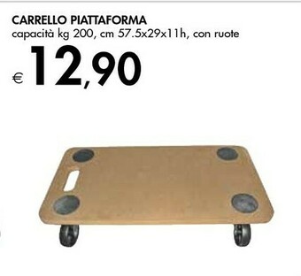 Bennet Carrello Piattaforma Capacità 200 Kg offerta