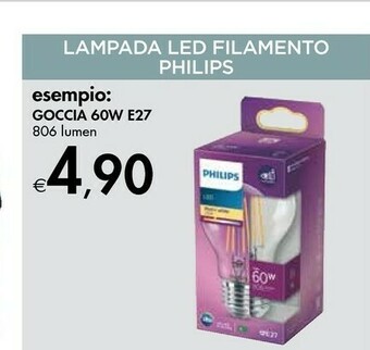 Bennet Philips Làmpada Led Filamento offerta