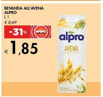 Bennet Alpro Bevanda All'avena 1 L offerta
