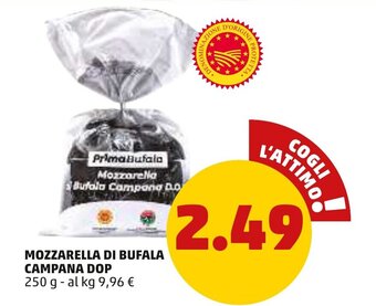 PENNY Mozzarella Di Bufala Campana DOP 250 g offerta