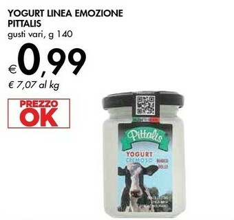 Bennet Pittalis Yogurt Cremoso Bianco Dolce 140 G(ml) offerta