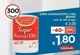 Bennet Super Asciugatutto 2 Veli