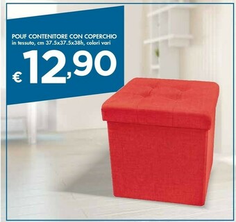 Bennet Pouf Contenitore Con Coperchio offerta