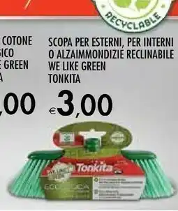 Bennet Tonkita Scopa Per Esterni, Per Interni O Alzaimmondizie Reclinabile We Like Green offerta