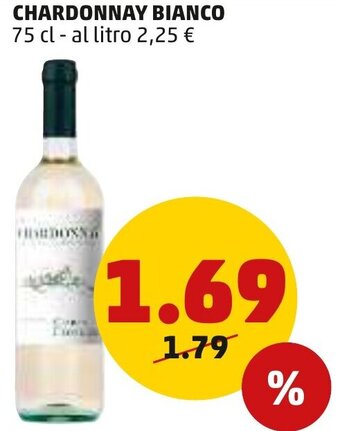 PENNY Chardonnay Bianco 75 cl offerta