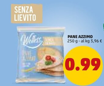 PENNY Welless Pane Azzimo 250 g offerta