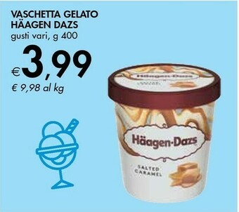 Bennet Hagen Dazs Vaschetta Gelato 400 G offerta