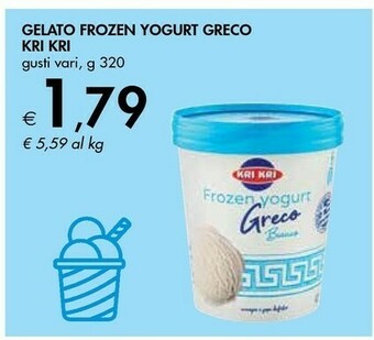 Bennet Kri kri Gelato Frozen Yogurt Greco 320 G offerta