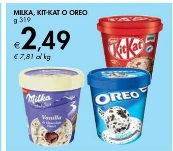 Bennet Milka / Kit-kat O Oreo 319 G offerta