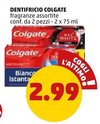 PENNY Colgate Dentifricio 2 x 75 ml offerta