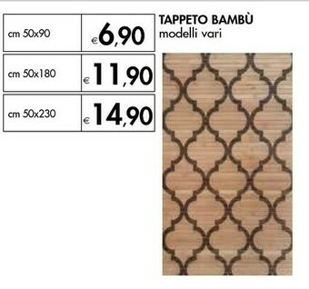 Bennet Tappeto Bambu 50x180cm offerta