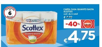 Bennet Scottex Carta Casa Quanto Basta offerta