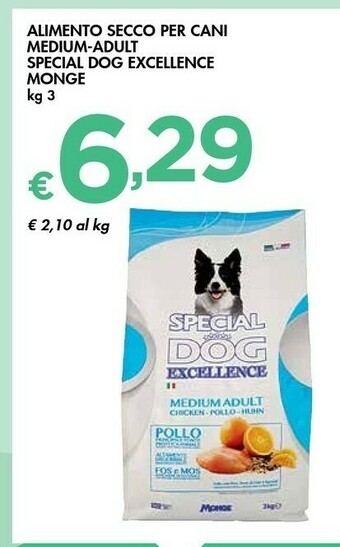 Bennet Monge Alimento Secco Per Cani Medium-adult Special Dog Excellence offerta