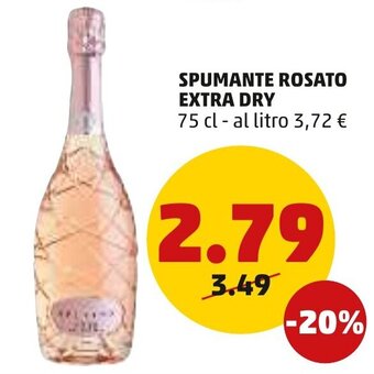 PENNY Spumante Rosato Extra Dry 75 cl offerta