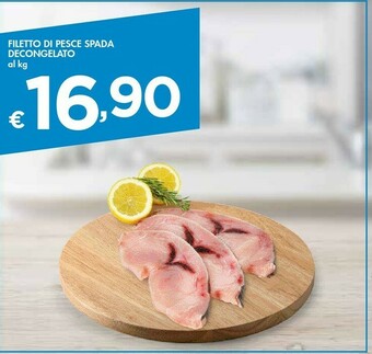 Filetto Di Pesce Spada Decongelato Al Kg