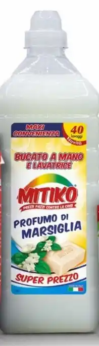 Ekom Mitiko Detersivo per Bucato Marsiglia 40 Lavaggi lt 1,85 offerta