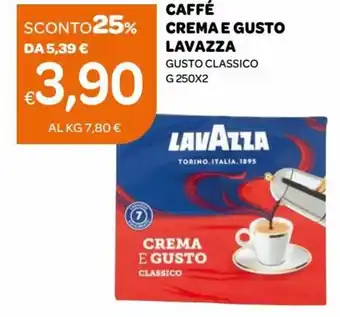 Ekom Lavazza Caffè Crema e Gusto g 250x2 offerta
