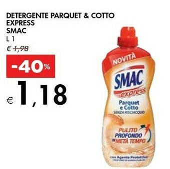 Bennet Smac Detergente Parquet & Cotto Express 1 L offerta