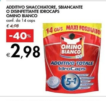 Bennet Omino Bianco Additivo Smacchiatore / Sbiancante O Disinfettante Idrocaps 14 Caps offerta