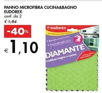 Bennet Eudorex 2 Panno Microfibra Cucina&Bagno offerta