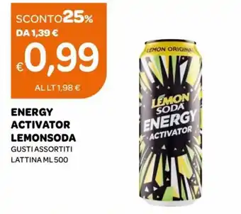 Lemonsoda Energy Activator gusti assortiti Lattina ml 500