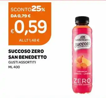 Ekom San Benedetto Succoso Zero gusti assortiti ml 400 offerta