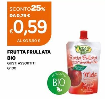 Ekom Frutta Frullata Bio gusti assortiti g 100 offerta
