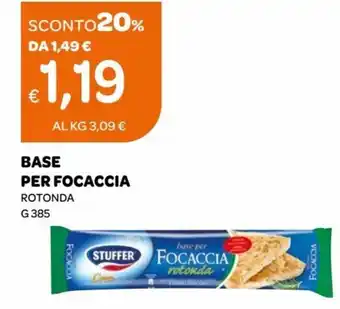Ekom Stuffer Base per Focaccia Rotonda g 385 offerta