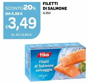 Ekom Tiko Filetti Di Salmone g 250 offerta