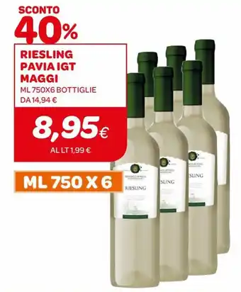 Riesling Pavia IGT Maggi ml 750x6 Bottiglie