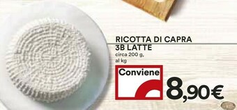 Coop 3b latte Caciotta offerta