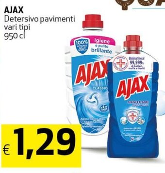 Crai Ajax Detersivo pavimenti vari tipi 950 ml offerta